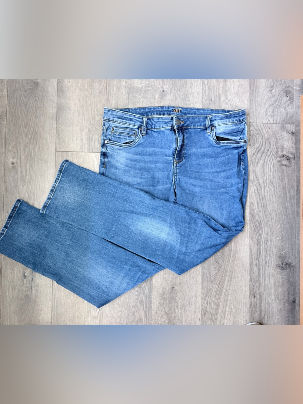 Kut from the Kloth Light and Medium Blue Denim Jeans